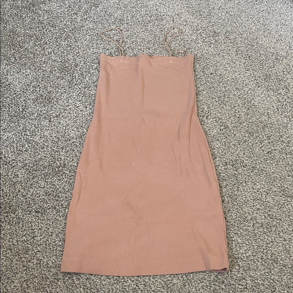 Zara ribbed mini dress